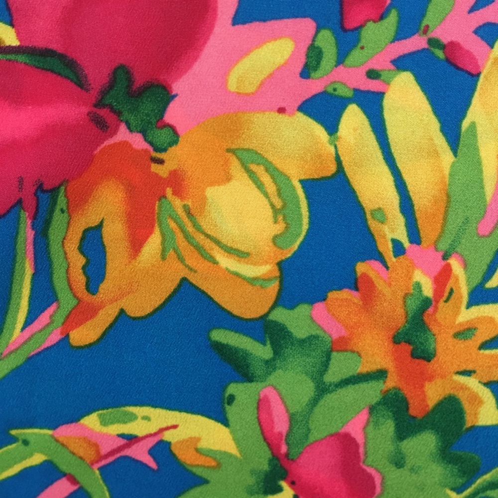 J. CREW Racerback/Spaghetti Strap Floral Top - Picture 3 of 8